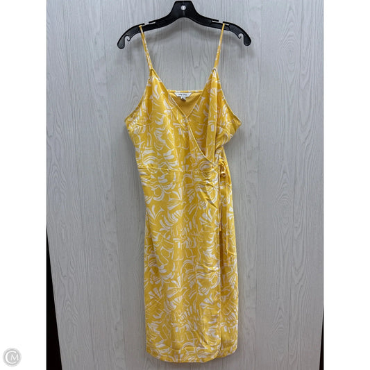 Dress Casual Midi By Nine West In Yellow, Size: Xl