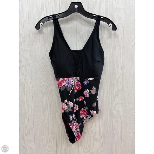Swimsuit By Cupshe In Black & Pink, Size: S