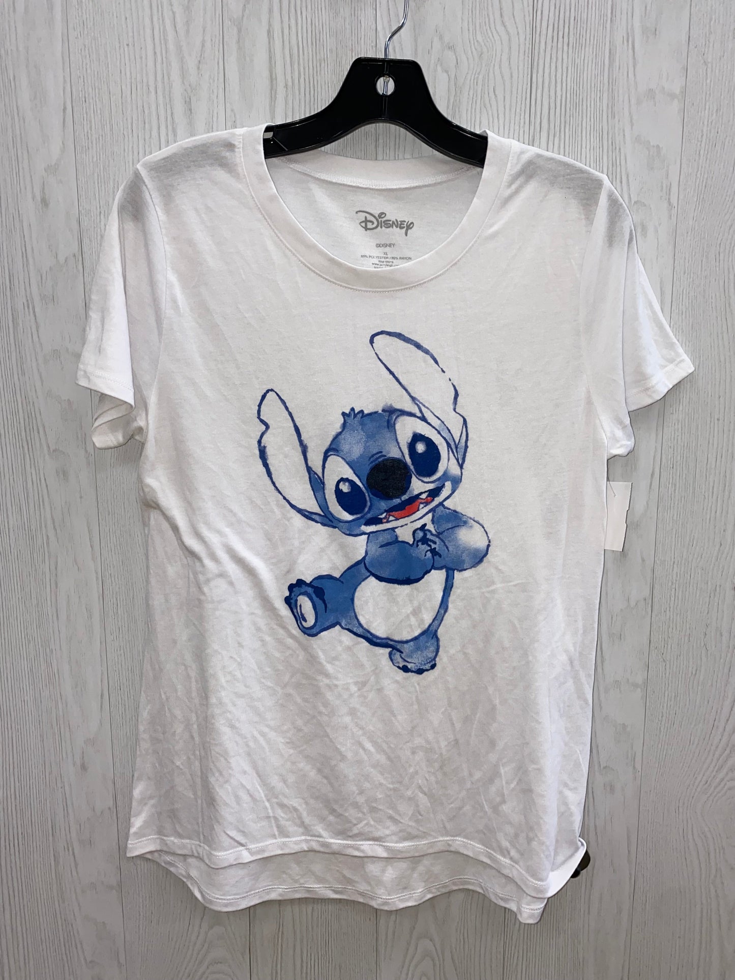 White Top Short Sleeve Disney Store, Size Xl