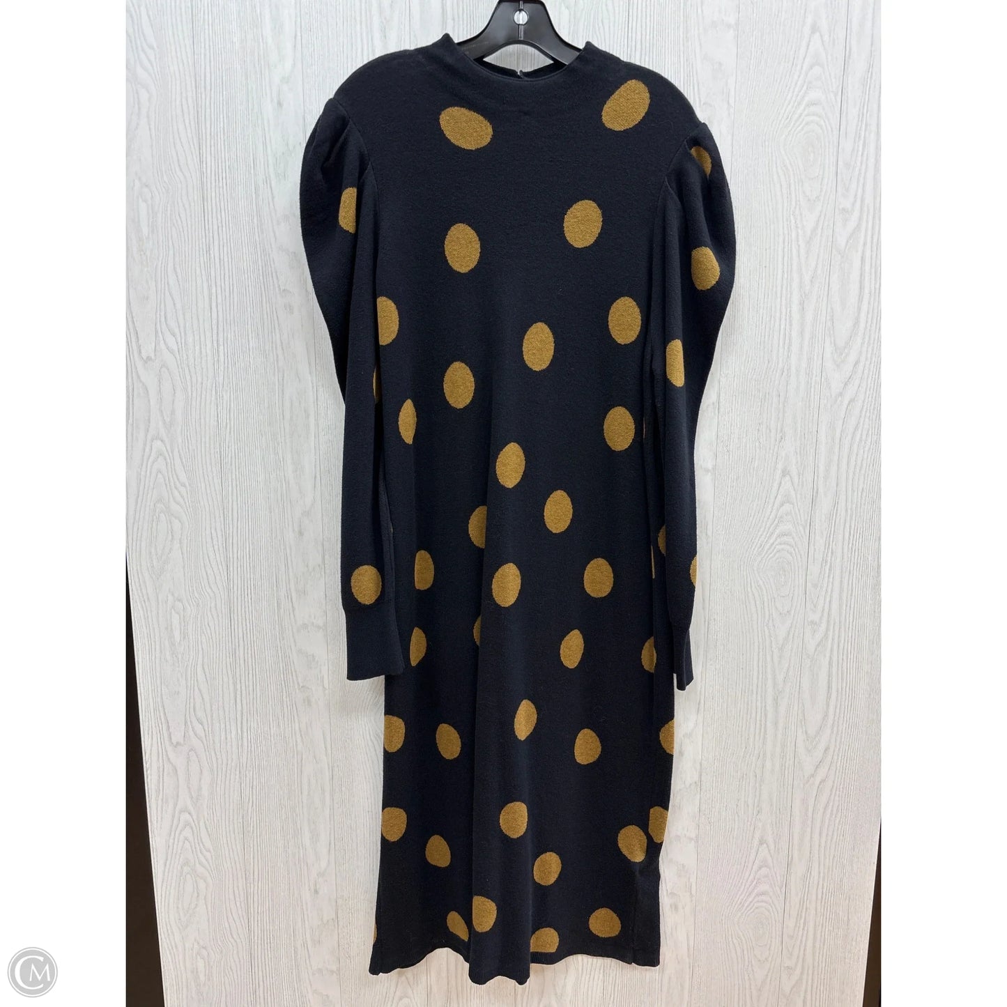 Dress Sweater By Who What Wear In Black & Gold, Size: Xl
