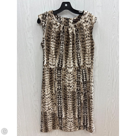 Dress Casual Midi By Dana Buchman In Animal Print, Size: L