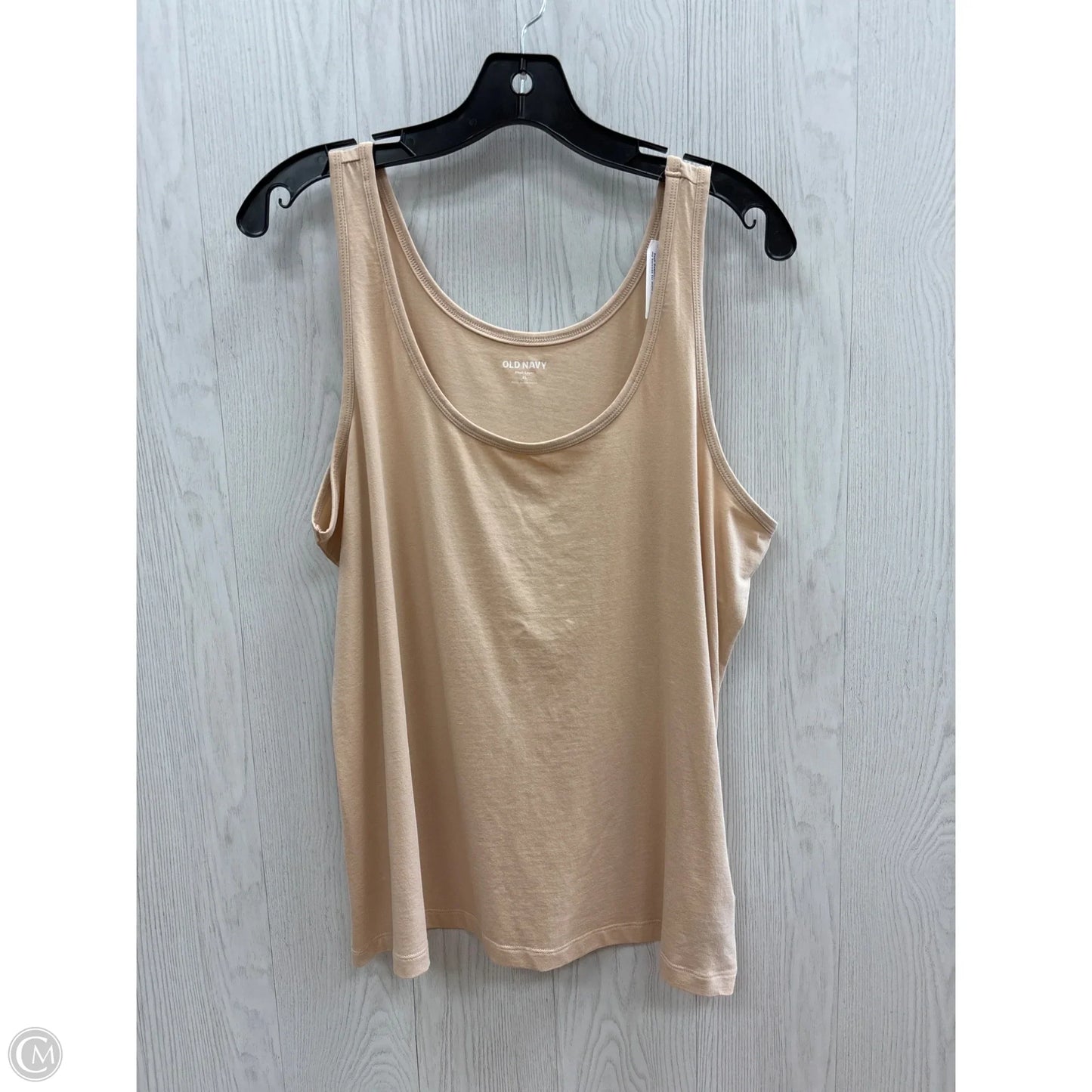 Top Sleeveless Basic By Old Navy In Cream, Size: Xl
