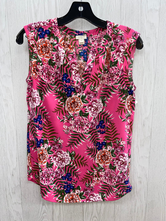 Pink Top Sleeveless J Crew, Size Xs