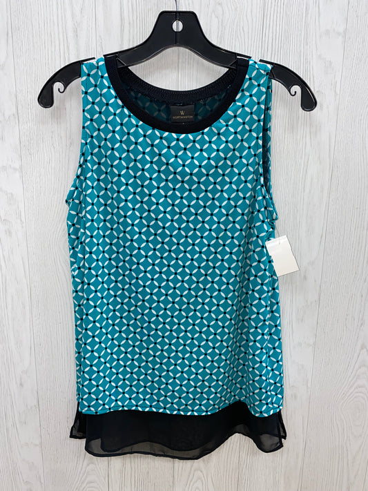 Aqua Top Sleeveless Worthington, Size S