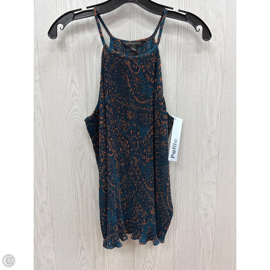 Top Sleeveless By Banana Republic In Teal, Size: Petite L