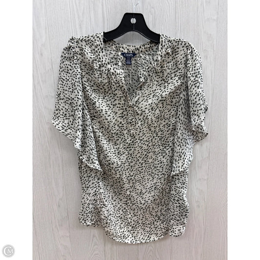 Top Short Sleeve Basic By Chaps In Animal Print, Size: S