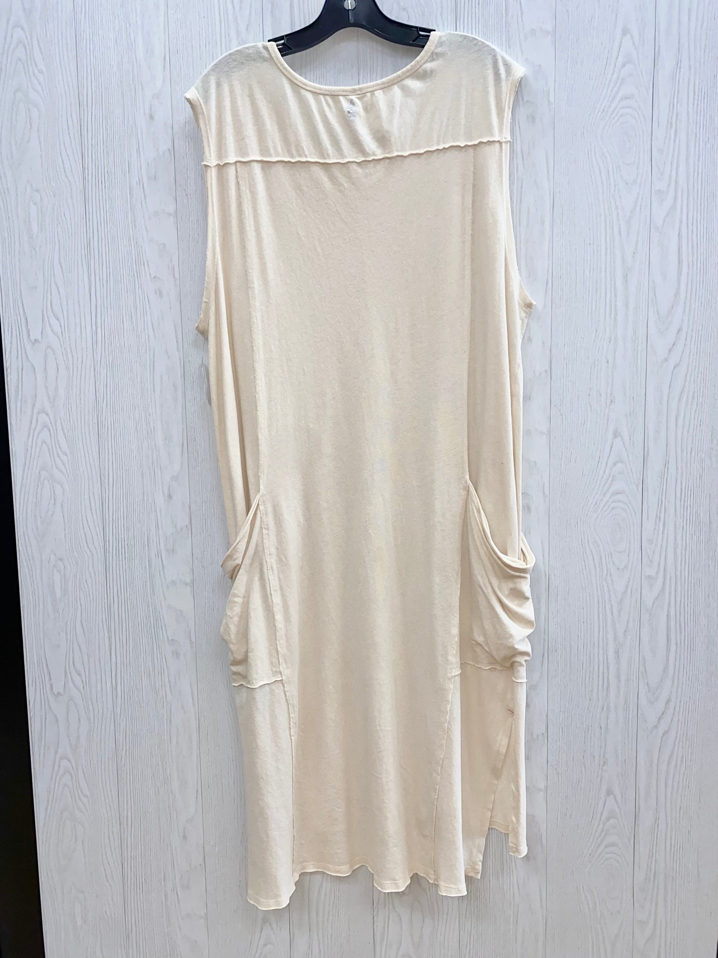 Cream Dress Casual Short Free People, Size L