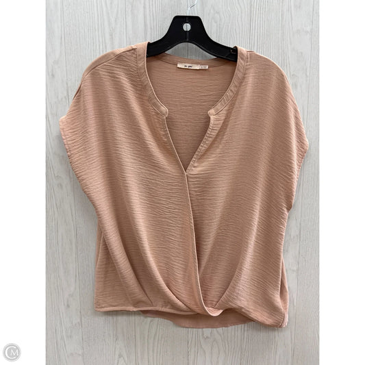 Top Short Sleeve By Mi Ami In Pink, Size: S