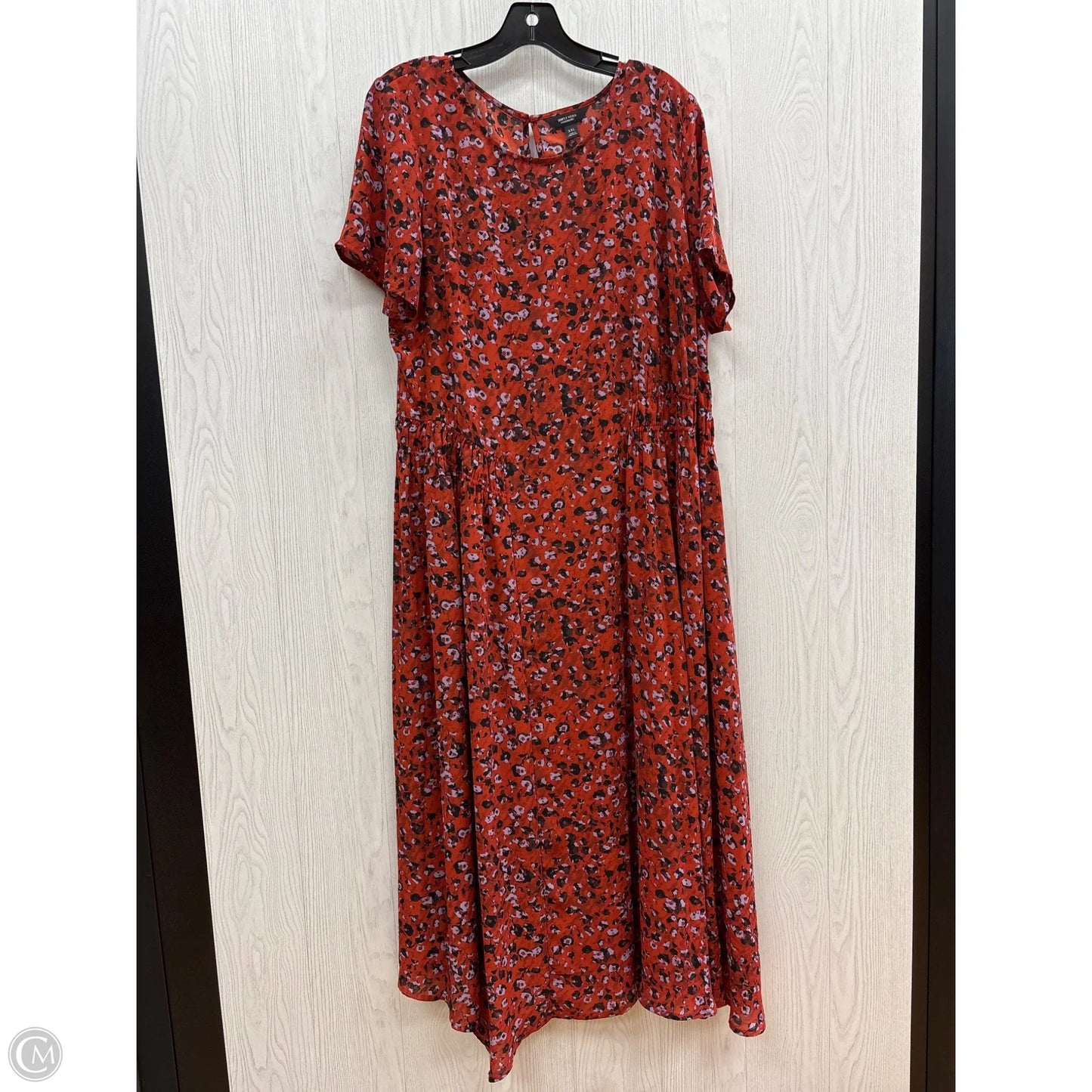 Dress Casual Maxi By Simply Vera In Leopard Print, Size: Xxl
