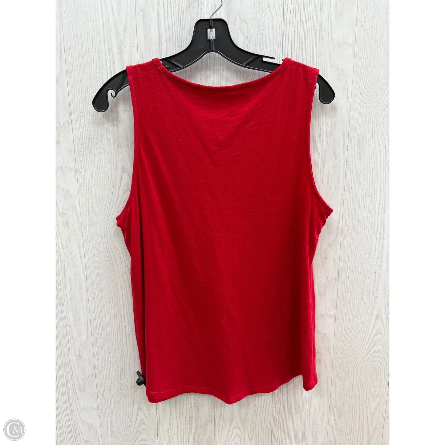 Top Sleeveless Basic By St Johns Bay In Red, Size: Lp