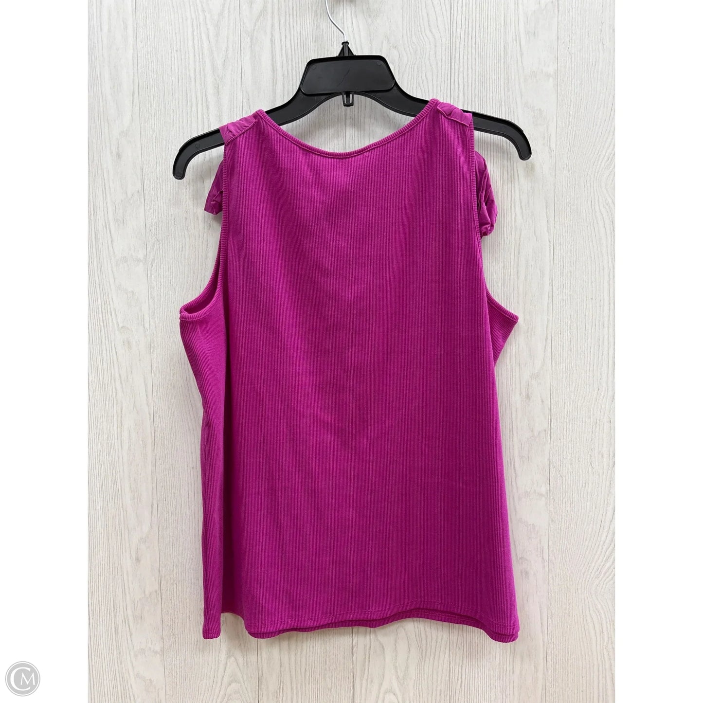 Top Sleeveless By Time And Tru In Purple, Size: Xl
