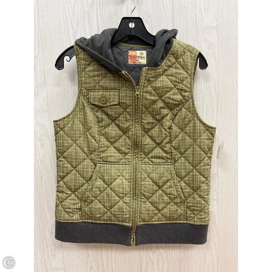 Vest Puffer & Quilted By Ruff Hewn In Green & Grey, Size: M