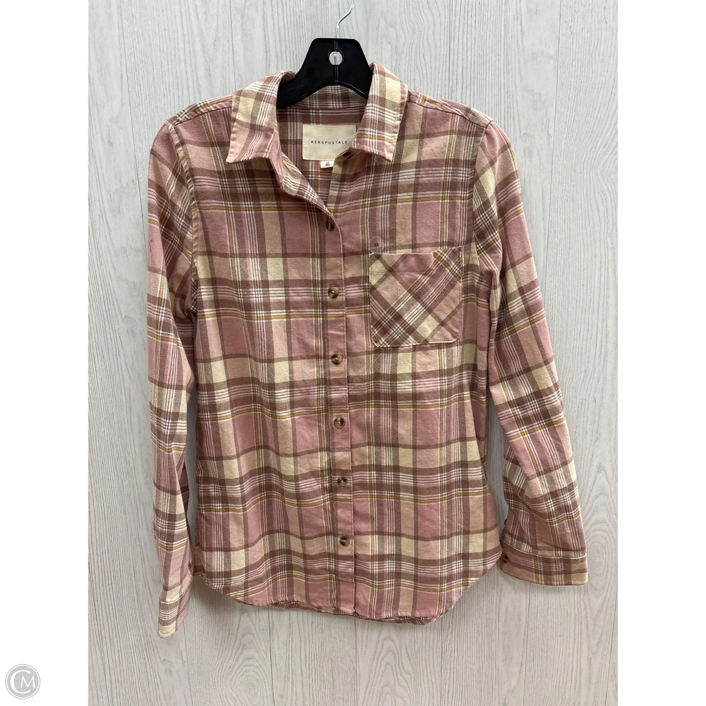 Top Long Sleeve By Aeropostale In Pink, Size: Xs