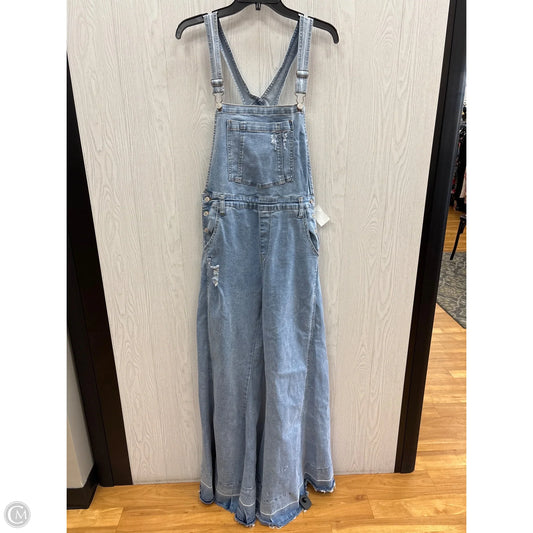 Overalls By Clothes Mentor In Blue Denim, Size: 12