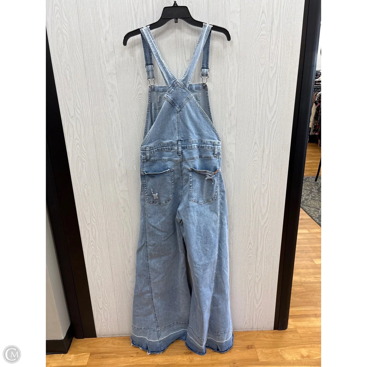 Overalls By Clothes Mentor In Blue Denim, Size: 12