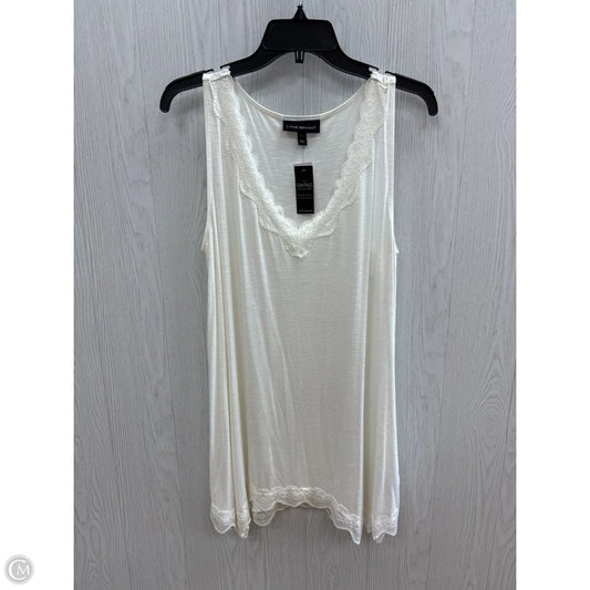 Top Sleeveless By Lane Bryant In Cream, Size: L
