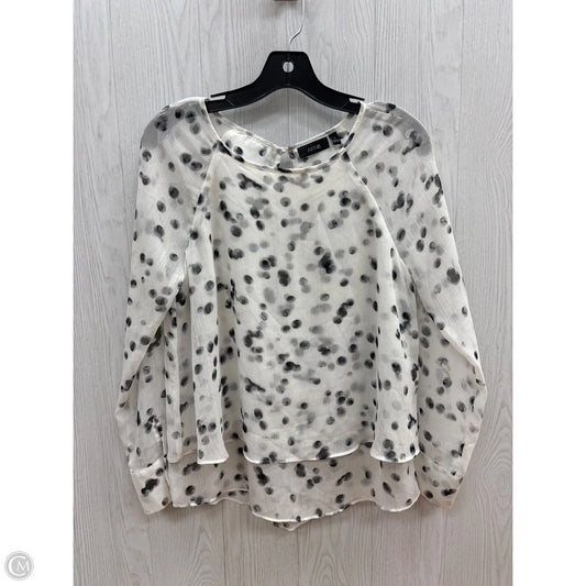 Top Long Sleeve By Apt 9 In White, Size: S
