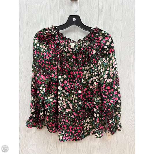 Top Long Sleeve By Talbots In Floral Print, Size: S