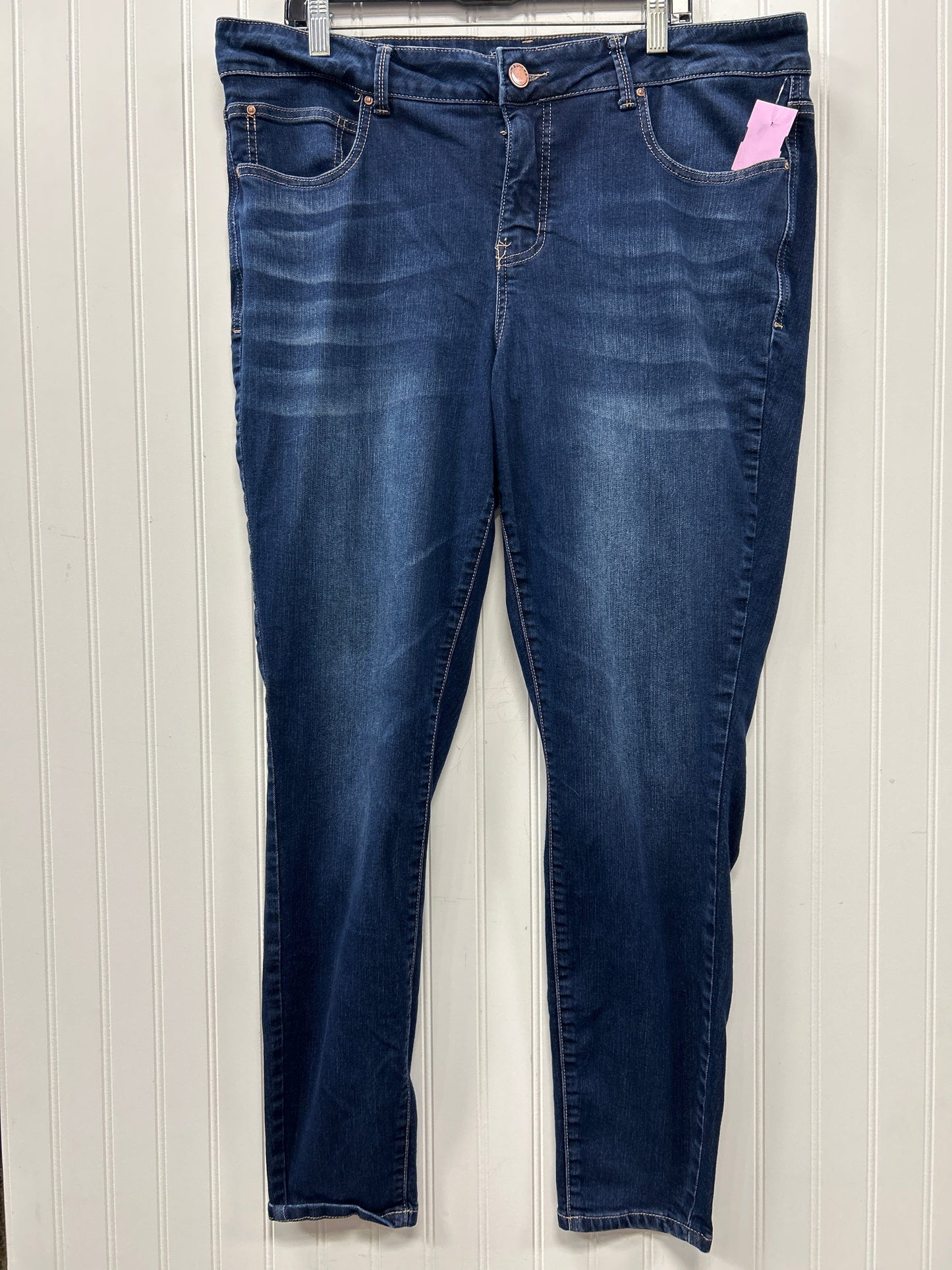 Jeans Skinny By Maurices In Blue Denim, Size:20