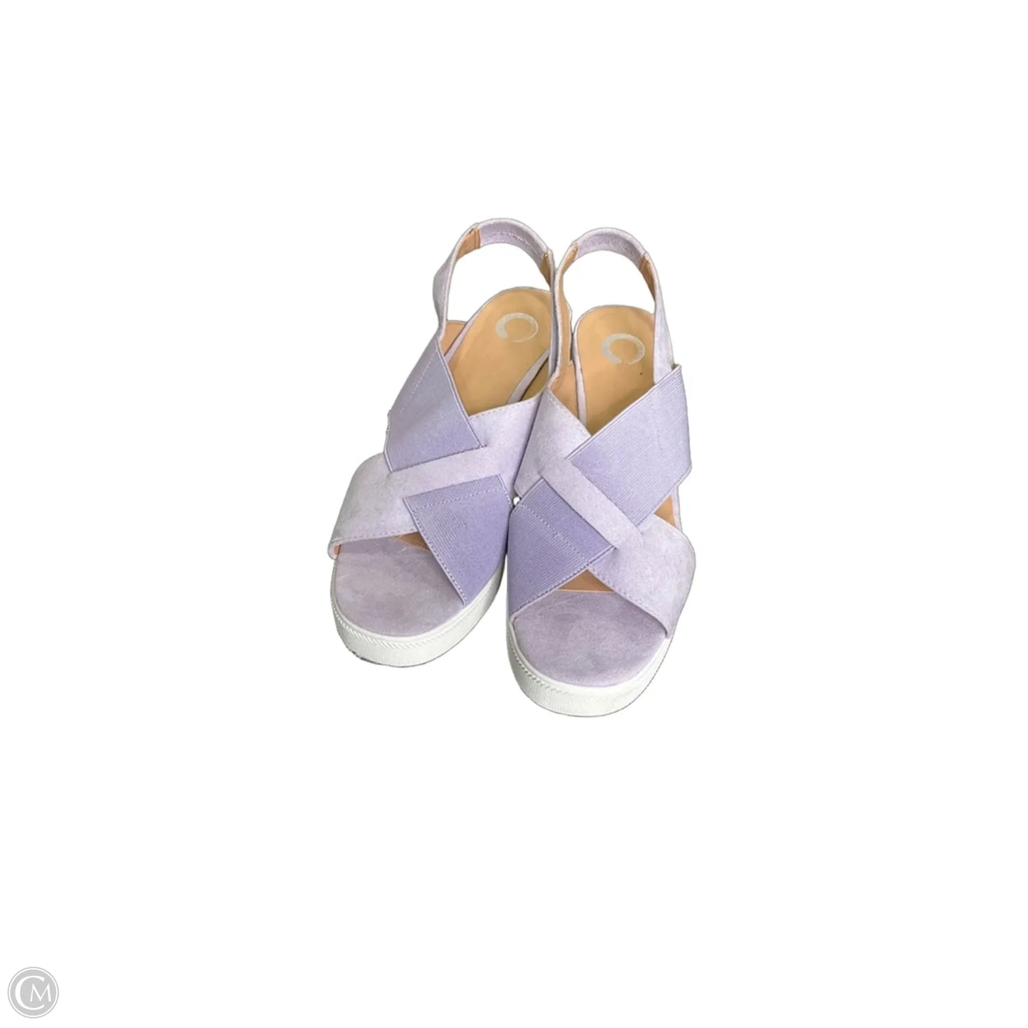 Shoes Heels Wedge By Clothes Mentor In Lavender, Size: 9