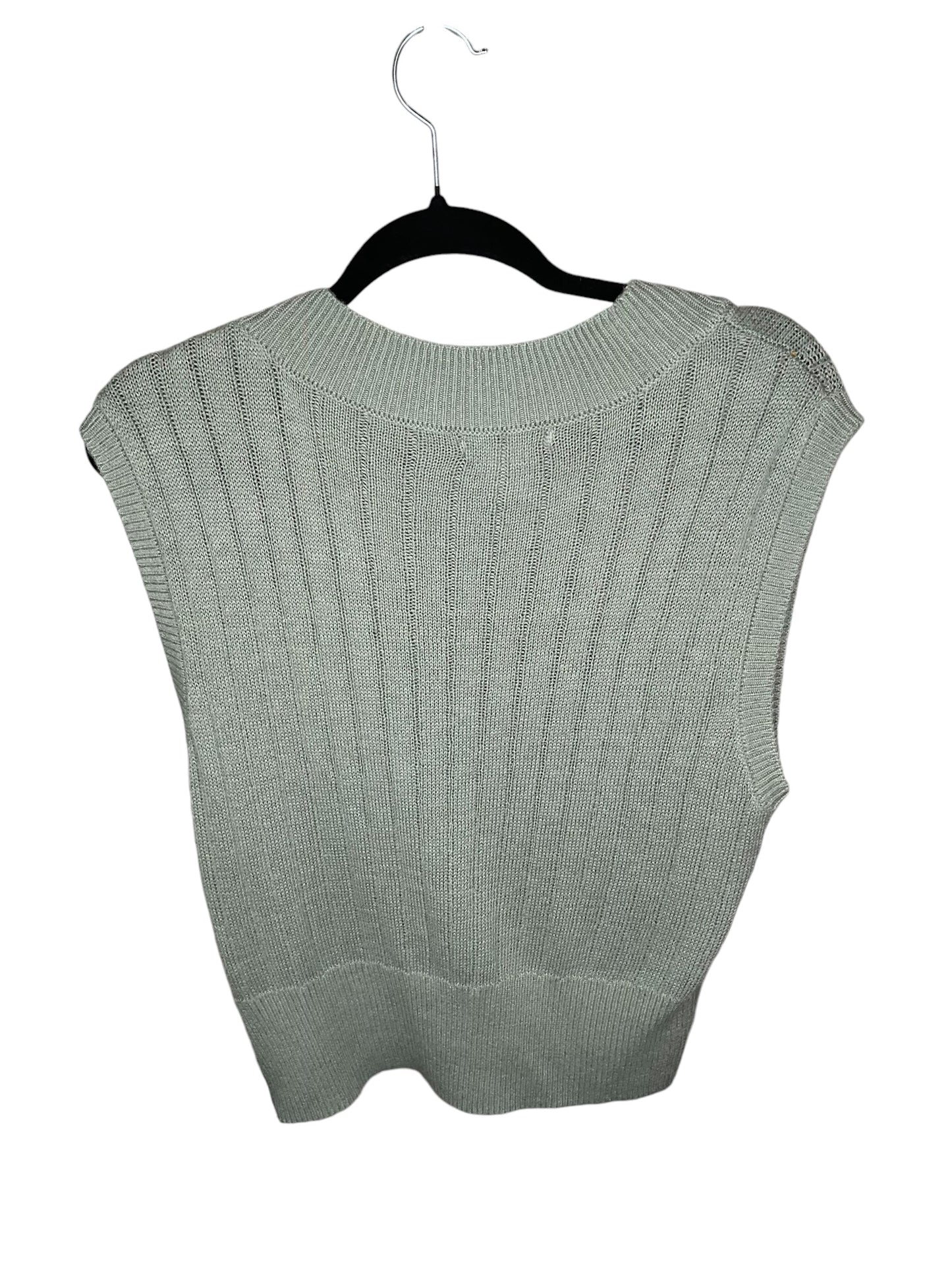 Vest Sweater By Clothes Mentor In Green, Size: M