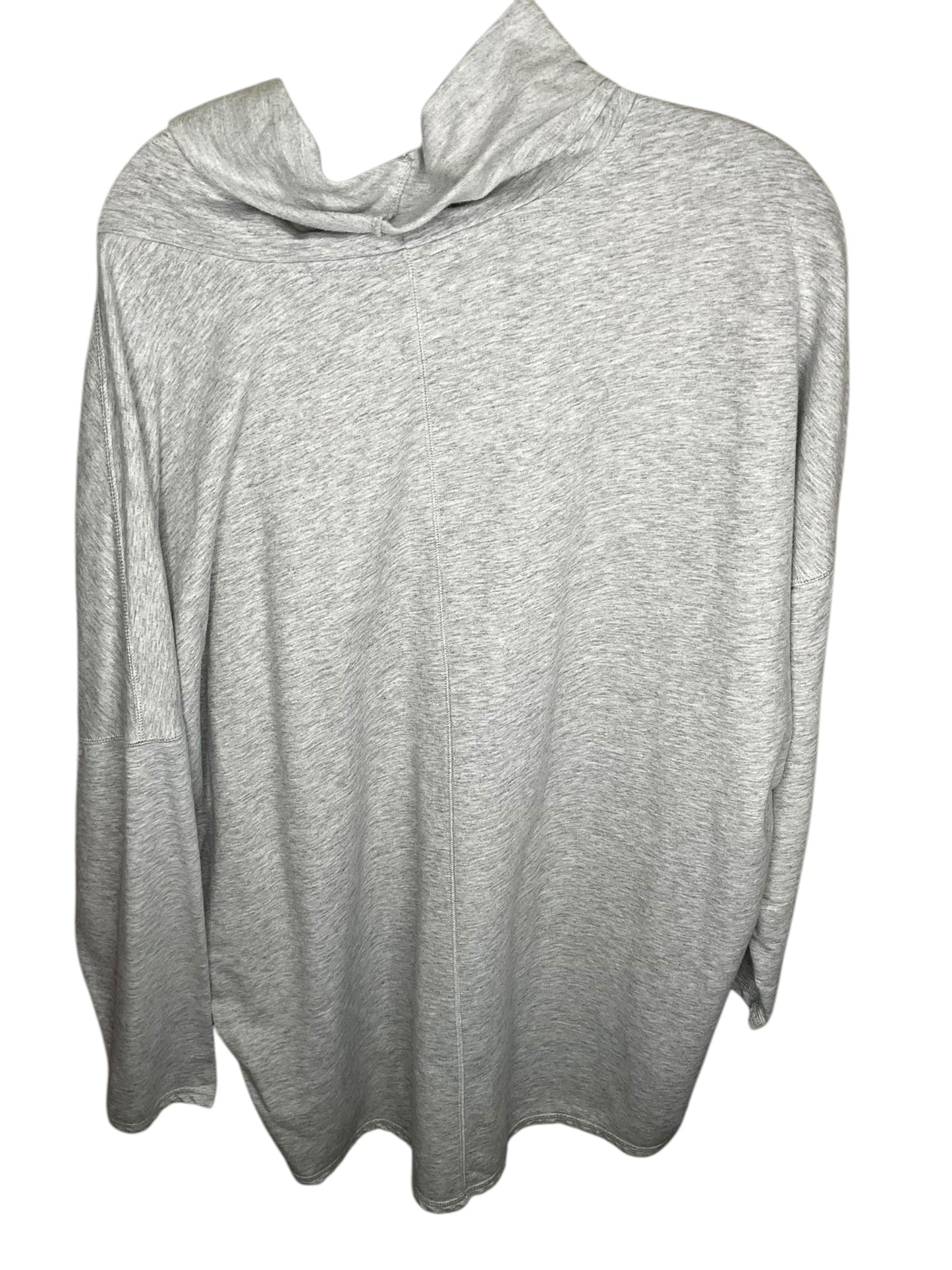 Athletic Top Long Sleeve Collar By Champion In Grey, Size: 2x