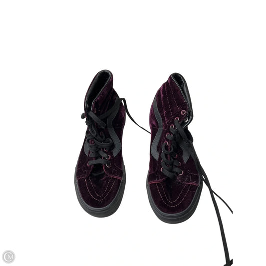 Shoes Sneakers By Vans In Purple, Size: 7.5