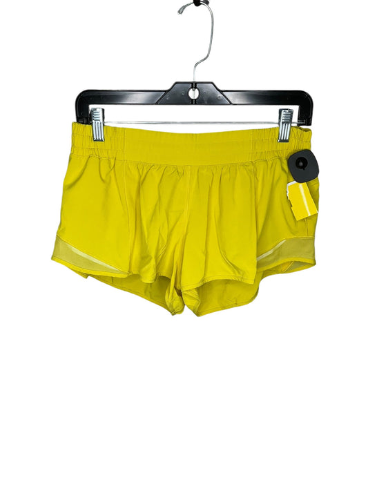 Athletic Shorts By Lululemon In Yellow, Size: 10