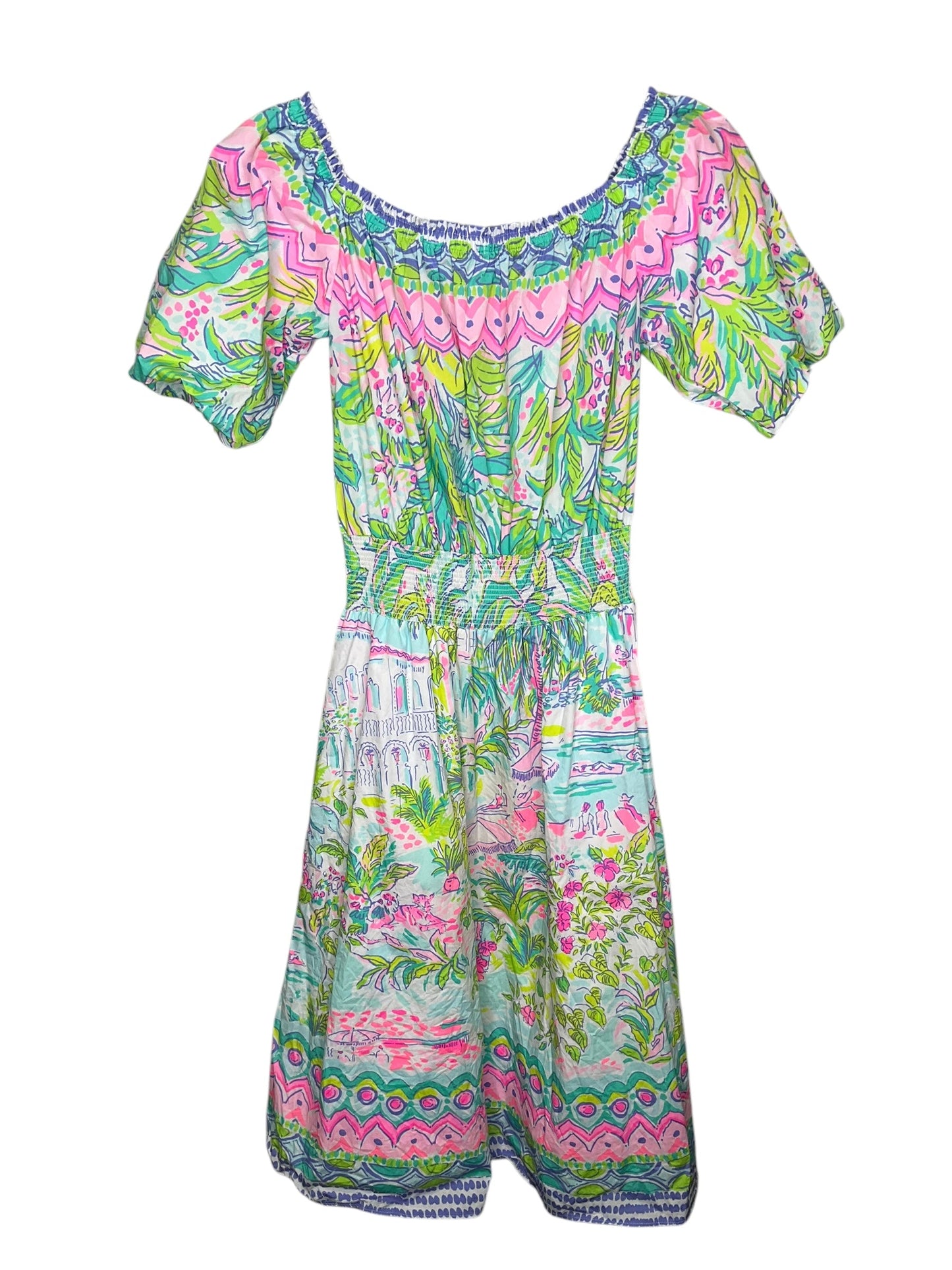 Dress Casual Midi By Lilly Pulitzer In Multi-colored, Size: S