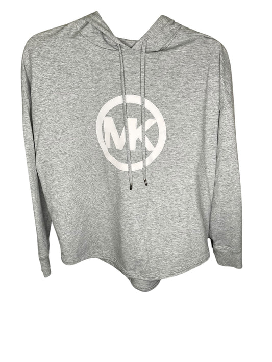 Sweatshirt Hoodie By Michael Kors In Grey, Size: S