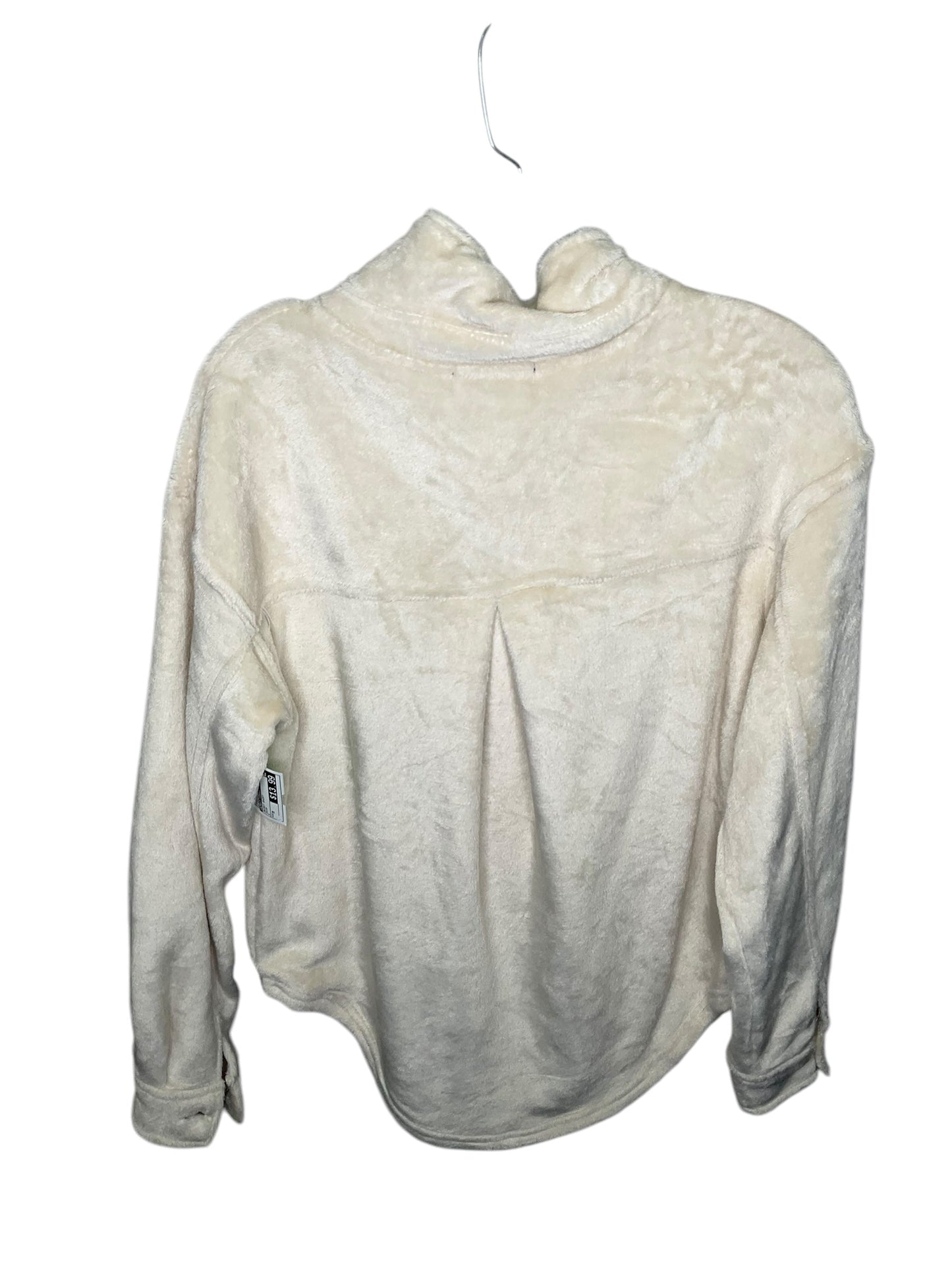 Jacket Shirt By Almost Famous In Cream, Size: M