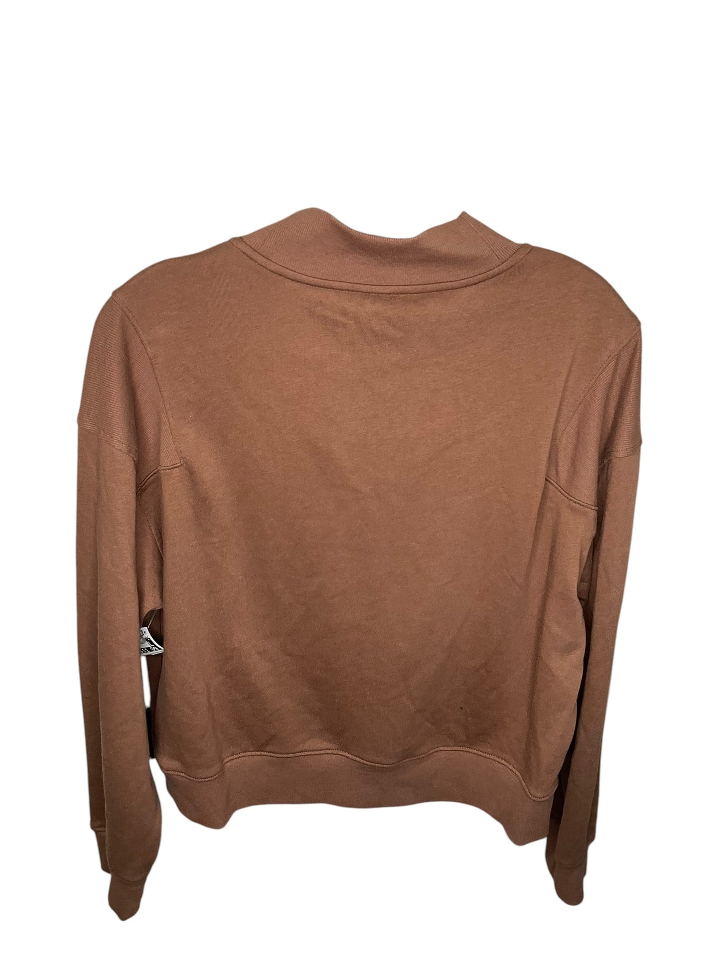 Athletic Top Long Sleeve Collar By Old Navy In Brown, Size: S