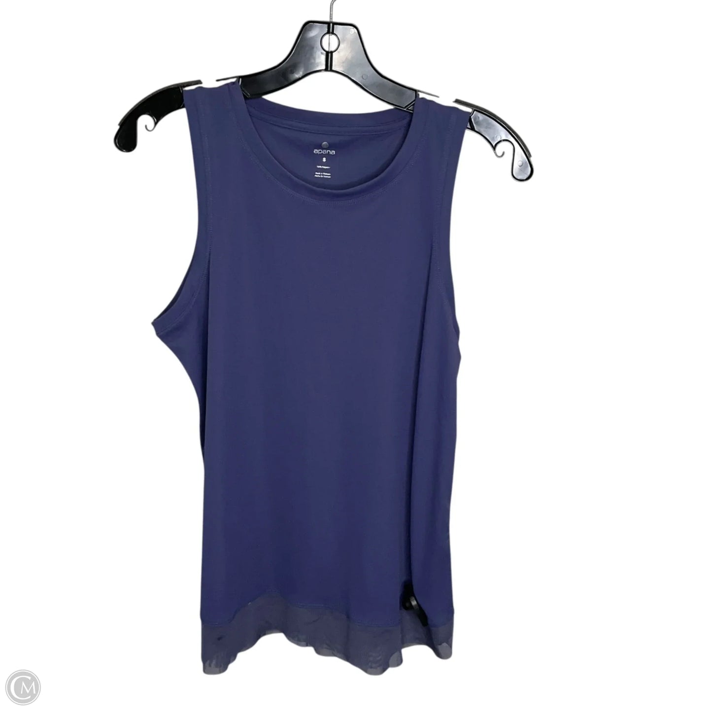 Athletic Tank Top By Apana In Blue, Size: S