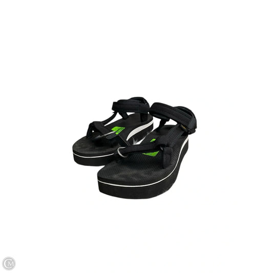 Sandals Flats By Teva In Black, Size: 10