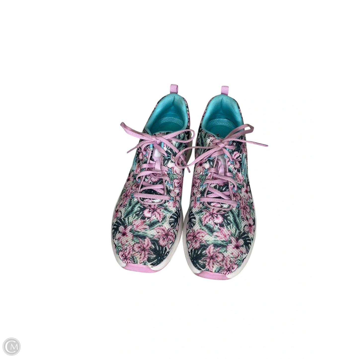 Shoes Athletic By Skechers In Floral Print, Size: 11