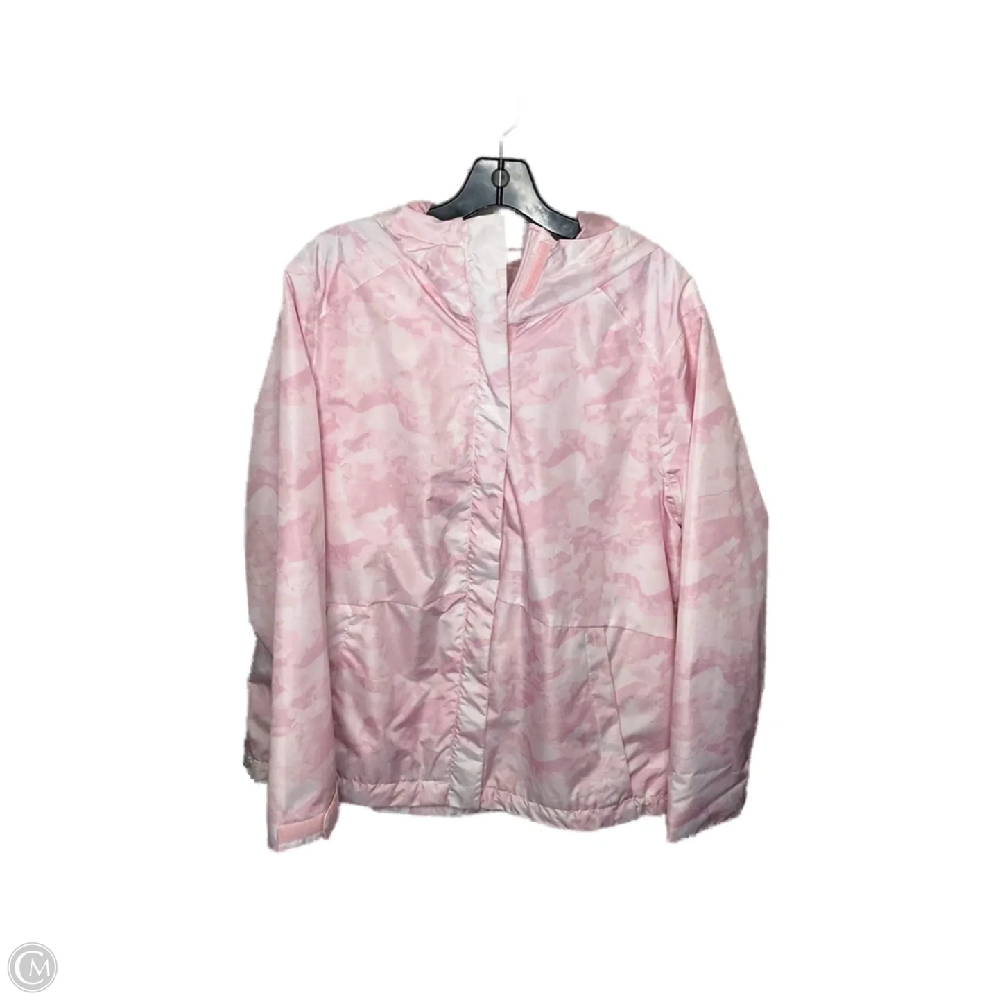 Jacket Windbreaker By Clothes Mentor In Pink, Size: 2x