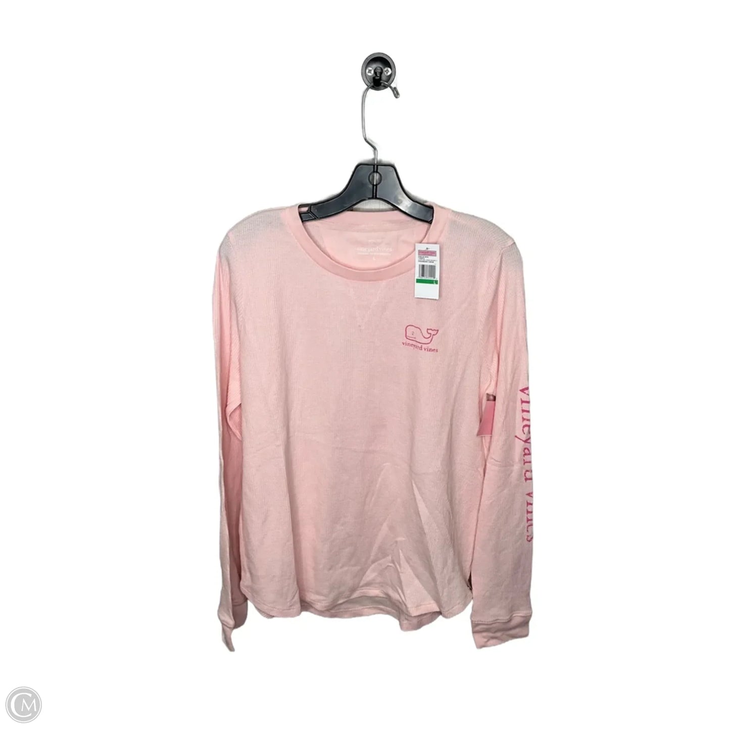 Top Long Sleeve By Vineyard Vines In Pink, Size: L