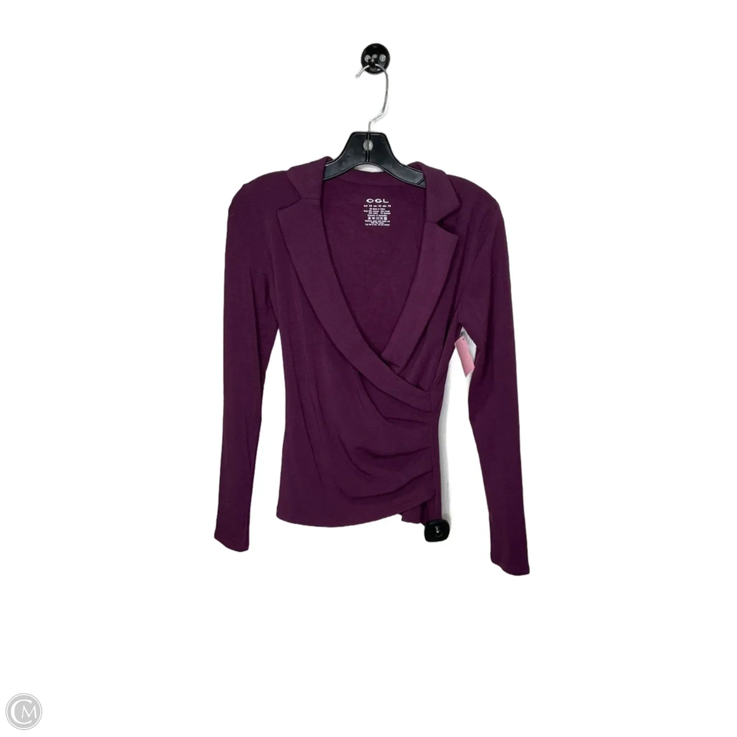 Athletic Top Long Sleeve Collar By Clothes Mentor In Purple, Size: Xs