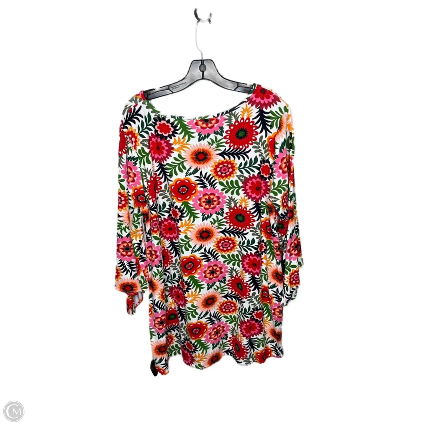 Top Long Sleeve By Crown And Ivy In Floral Print, Size: 2x