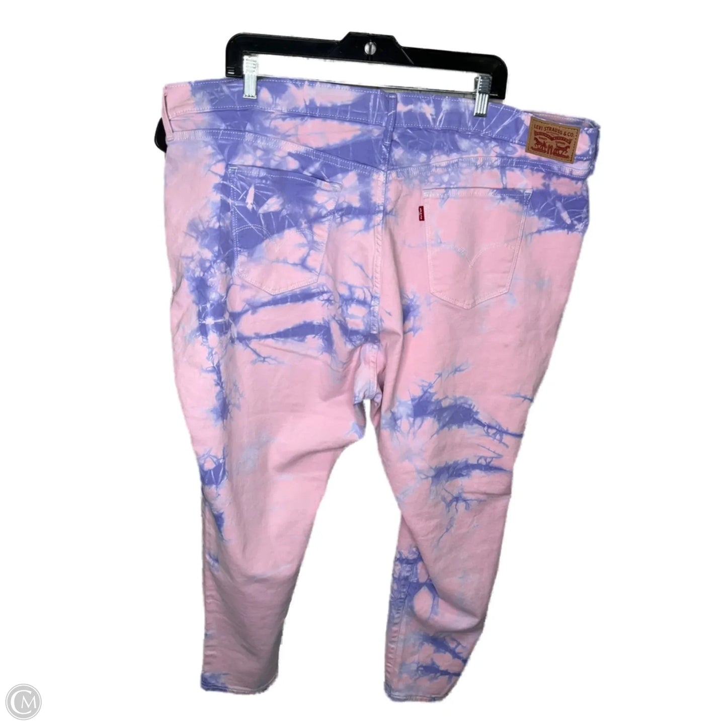 Jeans Skinny By Levis In Pink & Purple, Size: 26