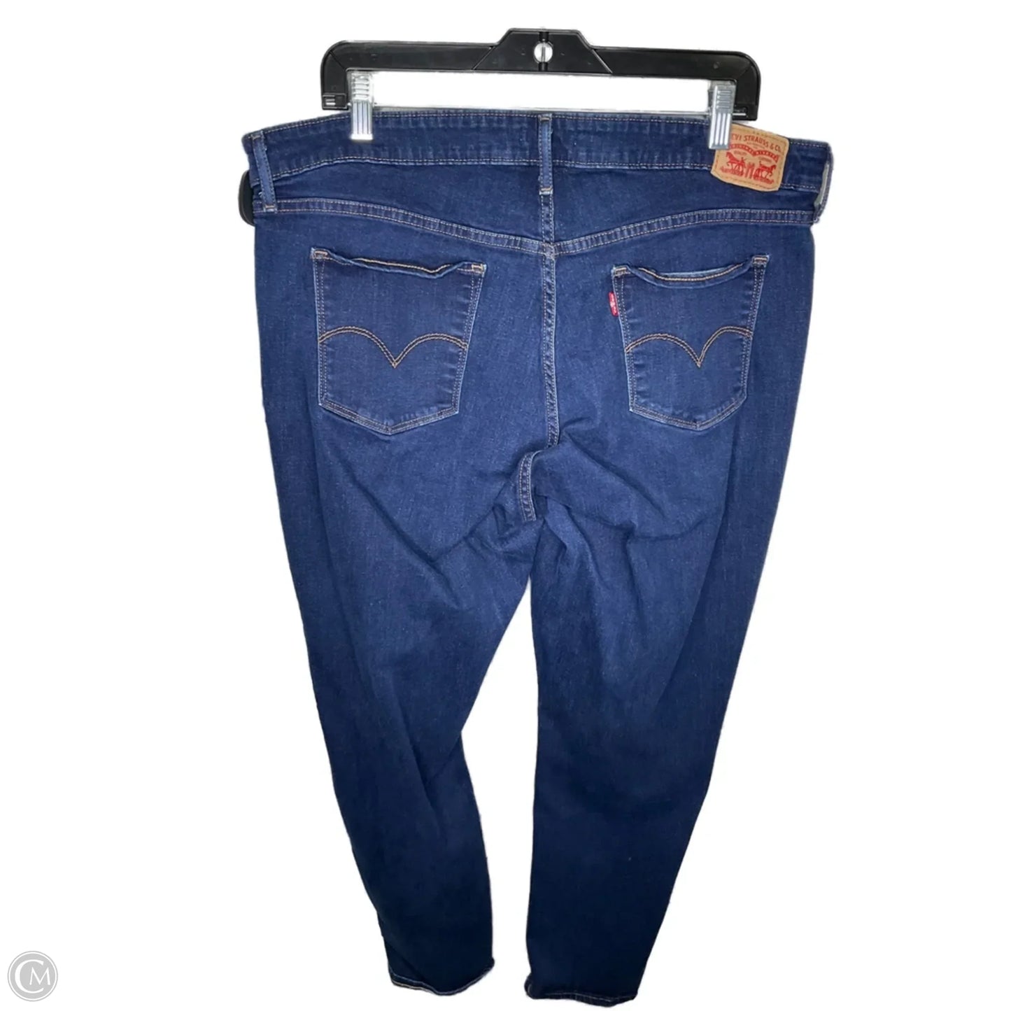 Jeans Skinny By Levis In Blue Denim, Size: 22