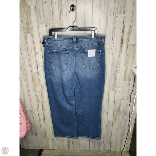 Jeans Straight By Kancan In Blue Denim, Size: 16
