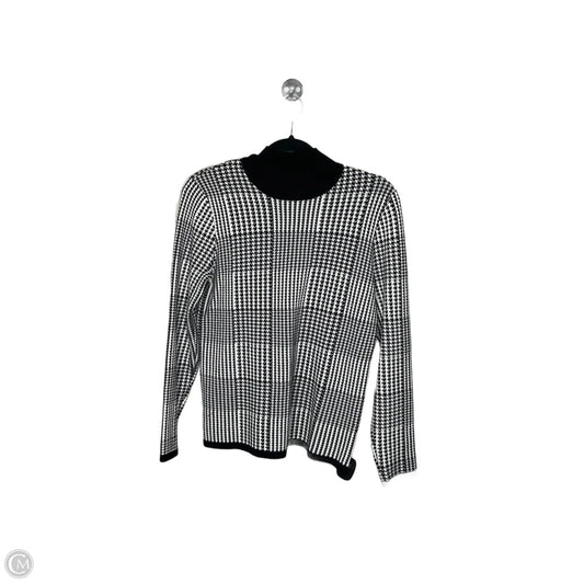 Sweater By T Tahari In Black & White, Size: M