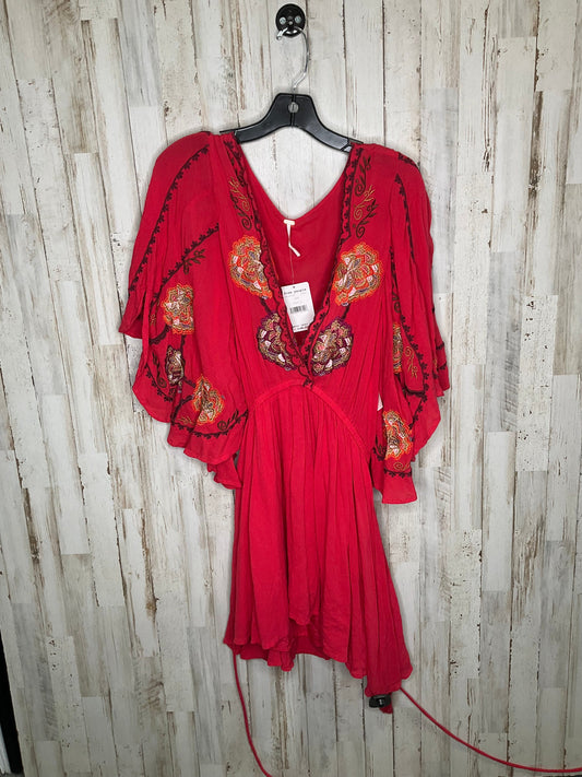 Red Dress Casual Short Free People, Size L