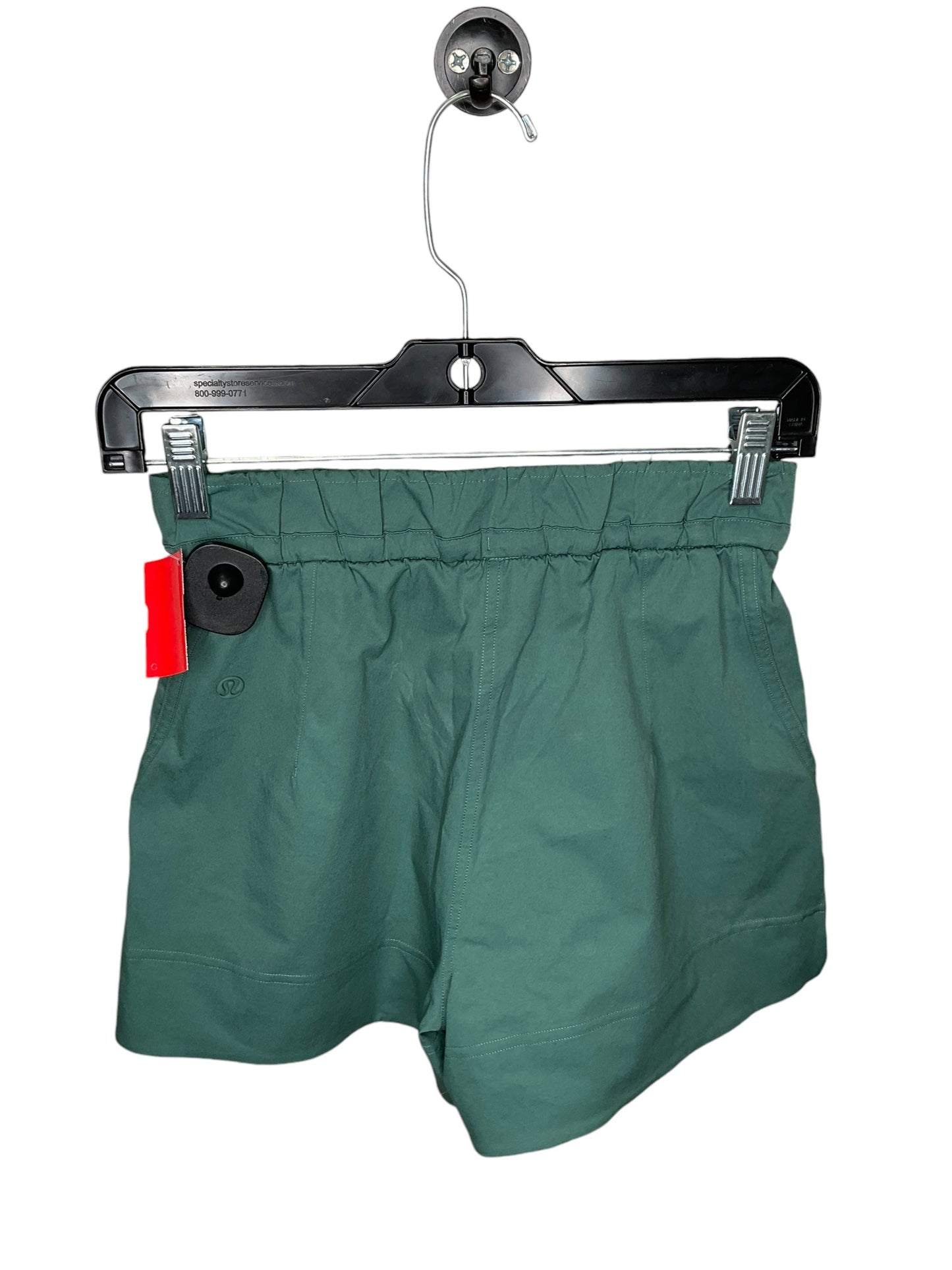 Athletic Shorts By Lululemon In Green, Size: Xxs