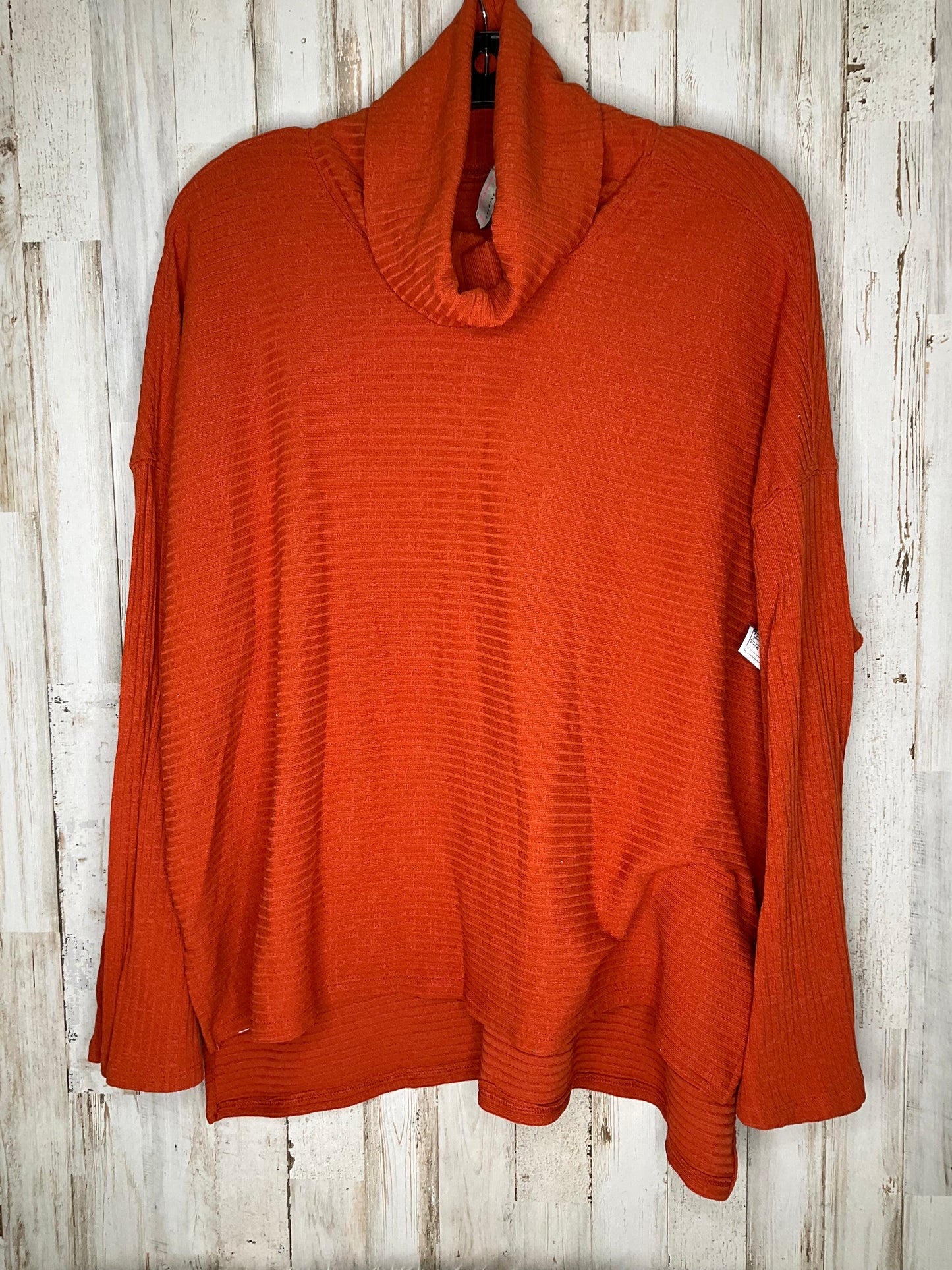 Orange Top Long Sleeve Free People, Size M