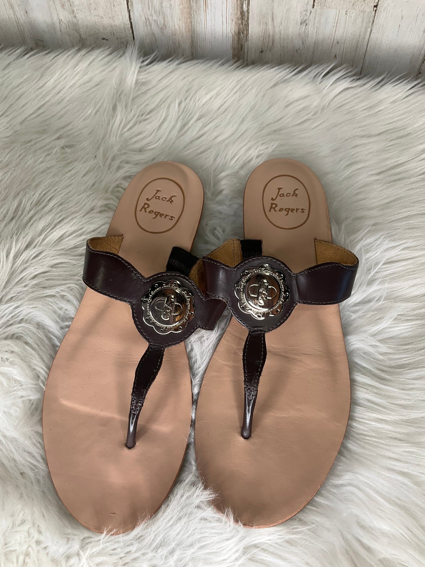 Tan Sandals Flats Jack Rogers, Size 7.5