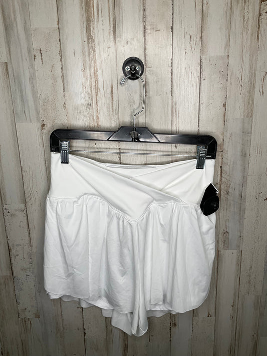 White Athletic Shorts Clothes Mentor, Size L