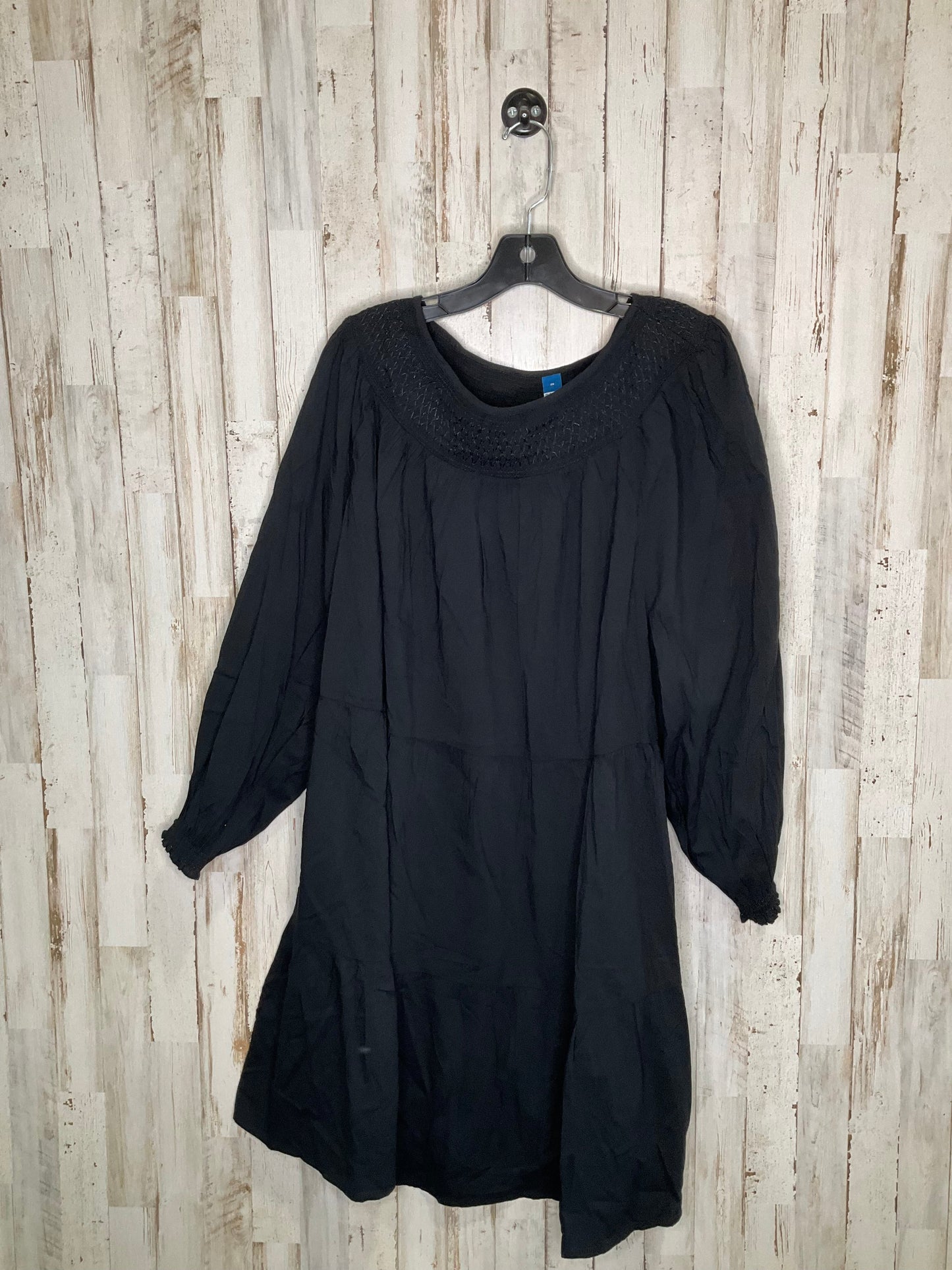Black Dress Casual Midi Old Navy, Size 2x