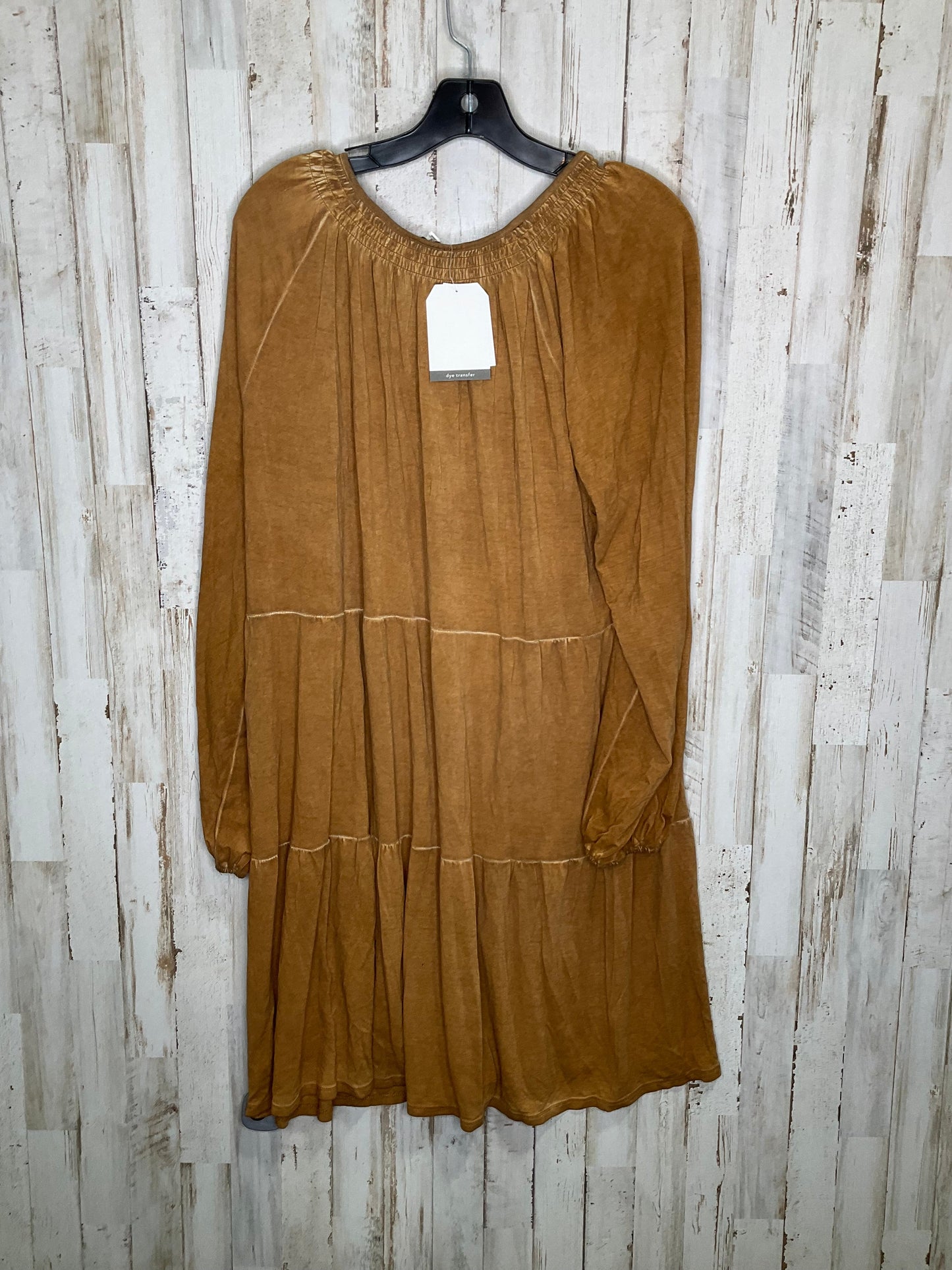 Brown Dress Casual Midi Wonderly, Size 2x